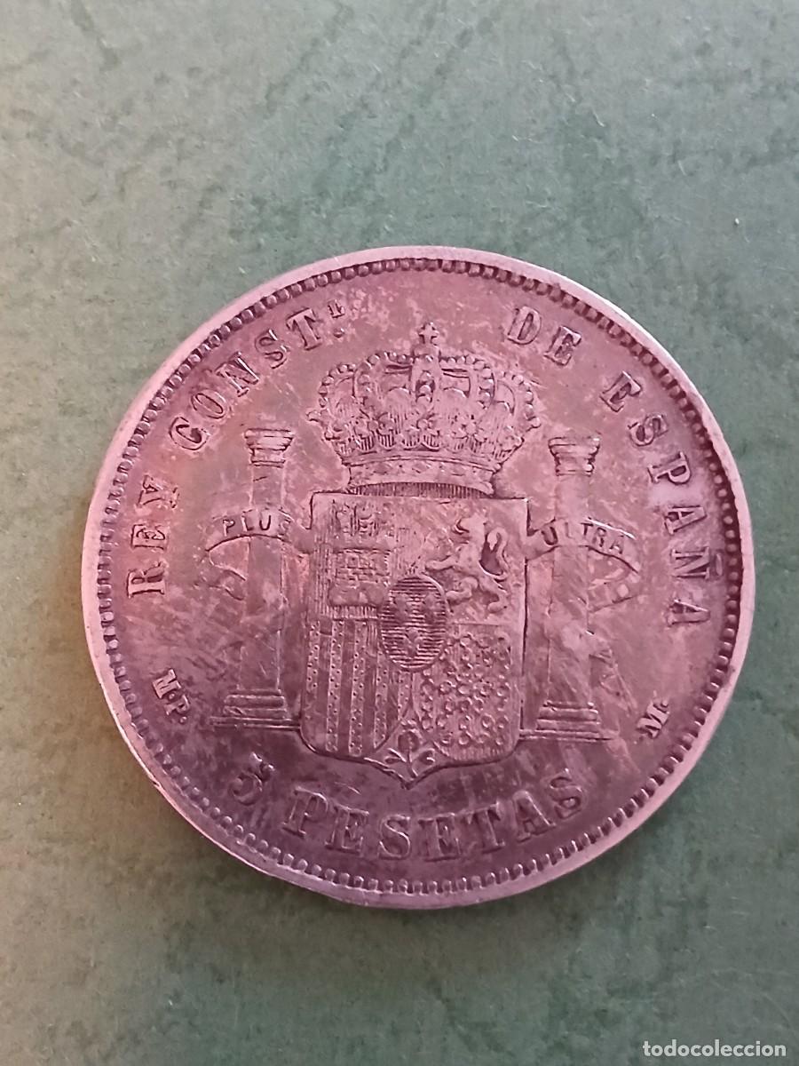 Monedas de Espa&ntilde;a: 5 pts Alfonso XIII 1889 - Foto 2