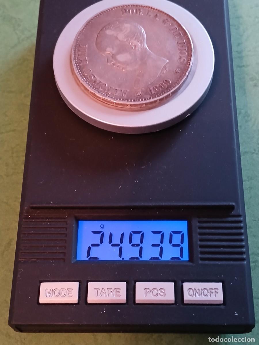 Monedas de Espa&ntilde;a: 5 pts Alfonso XIII 1889 - Foto 3