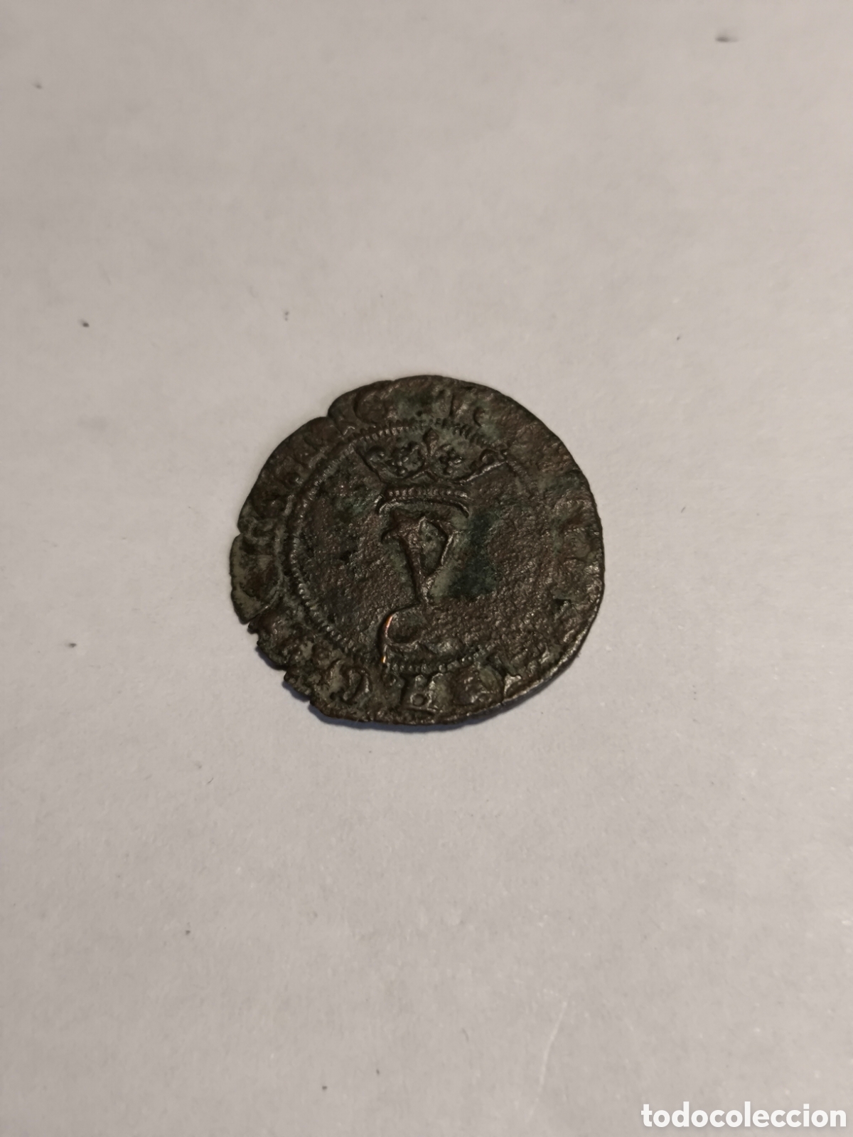 Monedas de Espa&ntilde;a: Blanca Reyes Cat&oacute;licos Ceca Cuenca - Foto 1