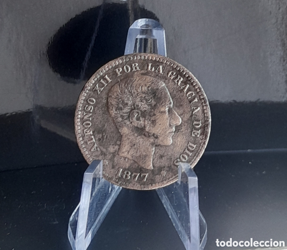 Monedas de Espa&ntilde;a: Moneda 5 c&eacute;ntimos 1877 - Foto 4