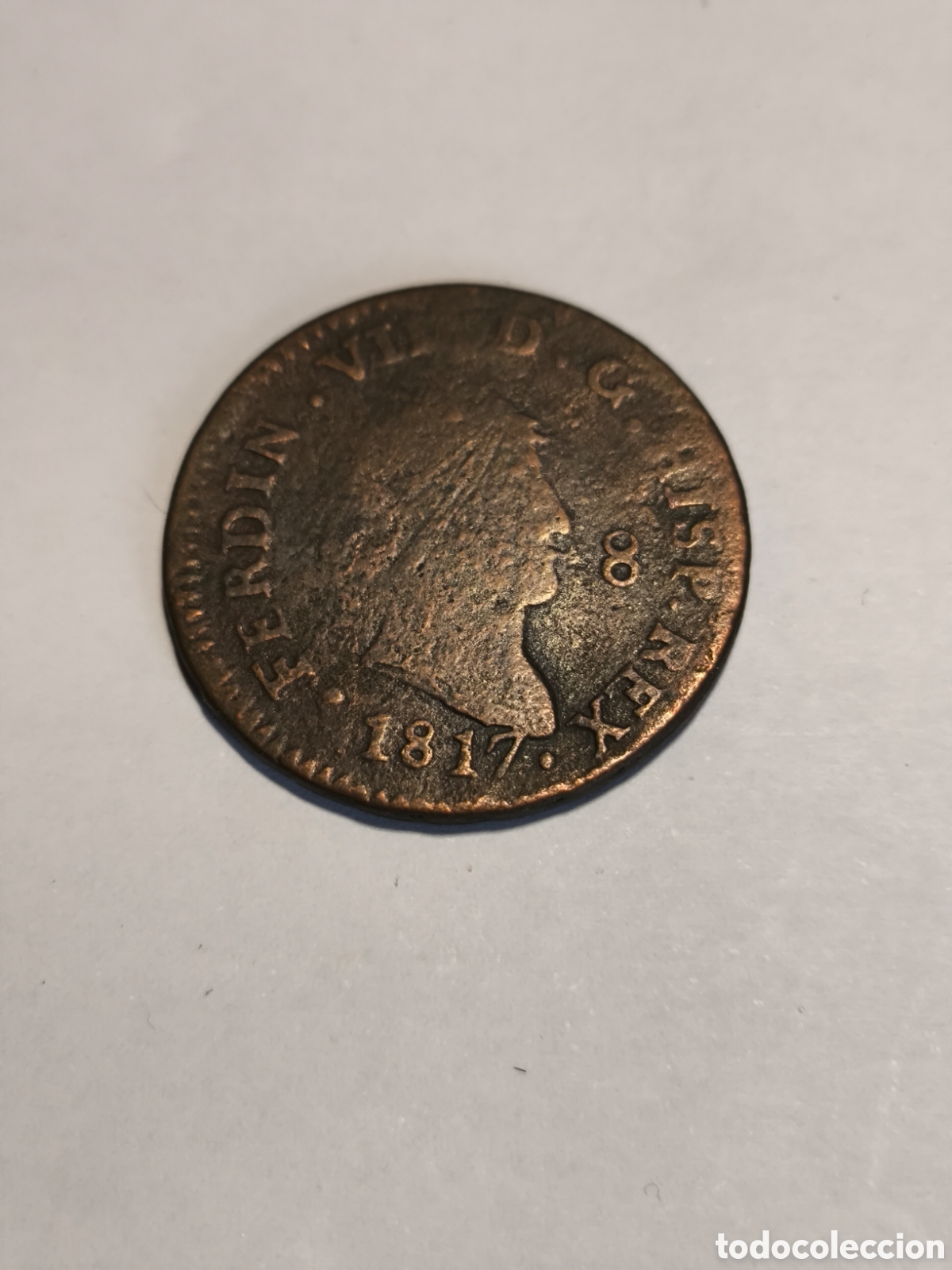 Monedas de Espa&ntilde;a: 8 Maraved&iacute;s Fernando VII 1817 - Foto 1