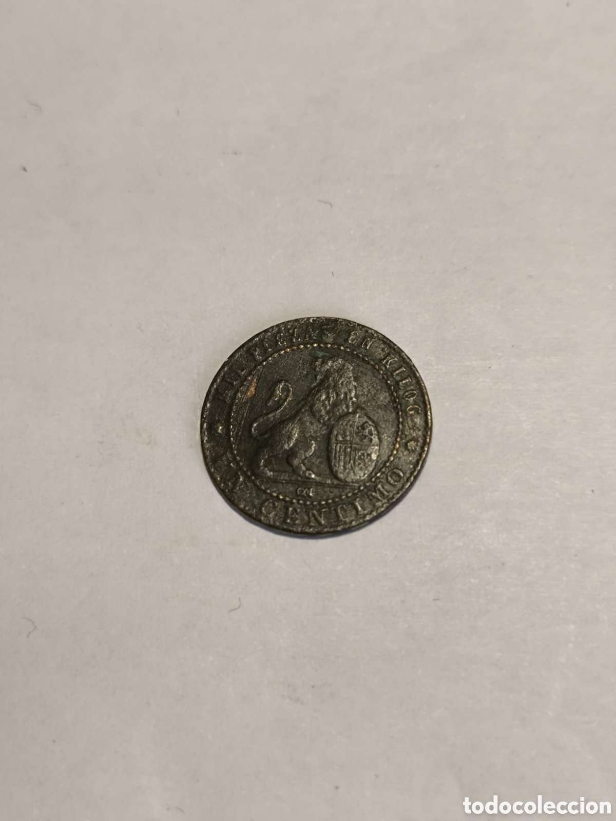 Monedas de Espa&ntilde;a: 1 C&eacute;ntimo Gobierno Provisional 1870 - Foto 2