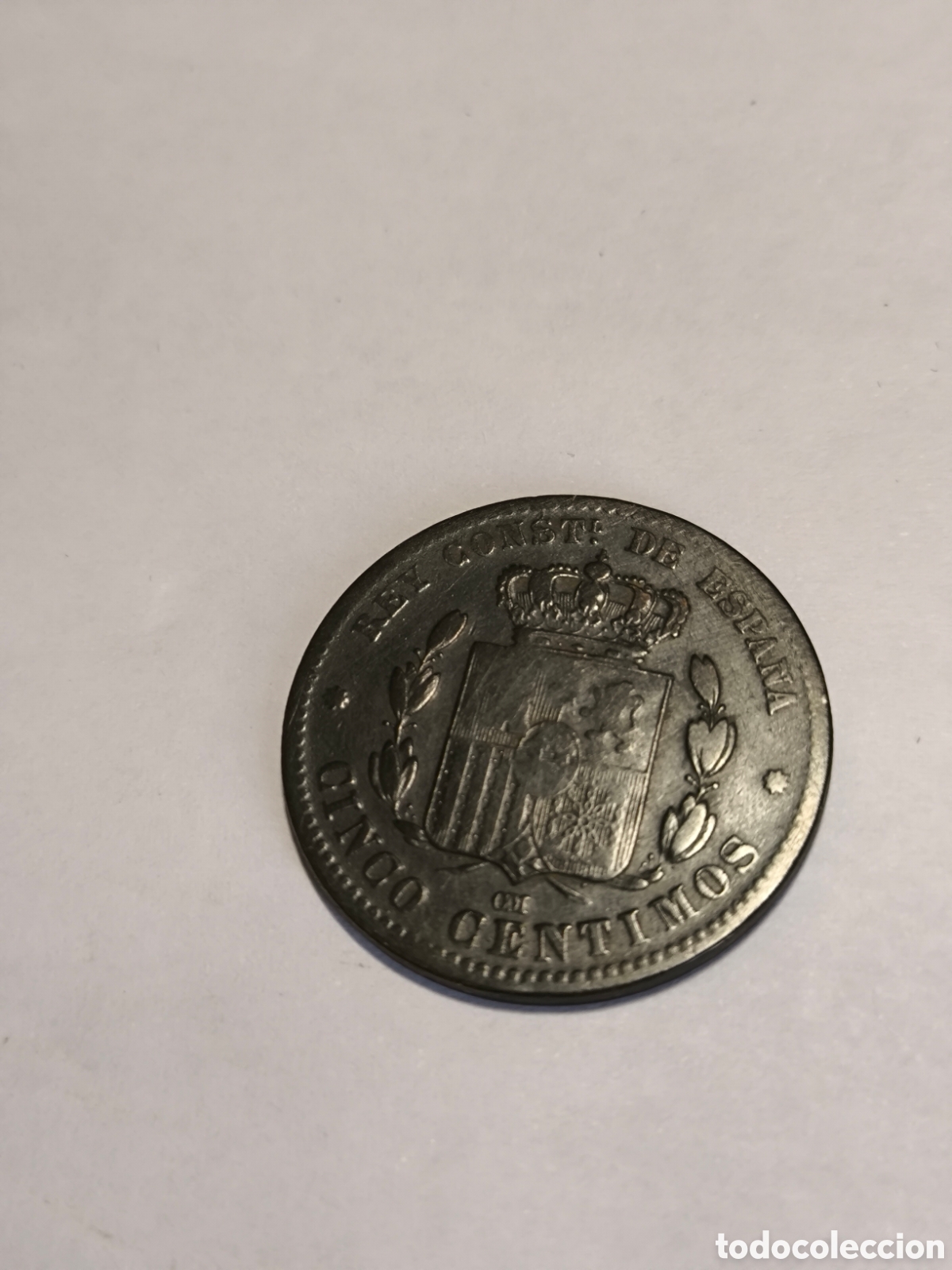 Monedas de Espa&ntilde;a: 5 C&eacute;ntimos Alfonso XII 1879 Barcelona - Foto 1