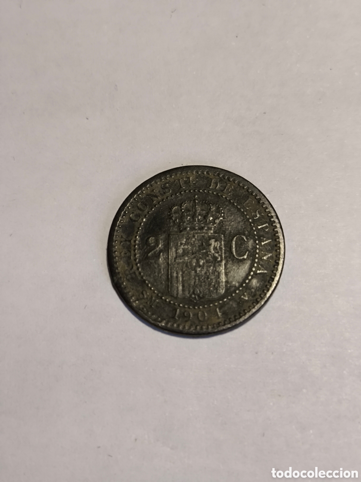 Monedas de Espa&ntilde;a: 2 C&eacute;ntimos Alfonso XIII 1904 - Foto 1