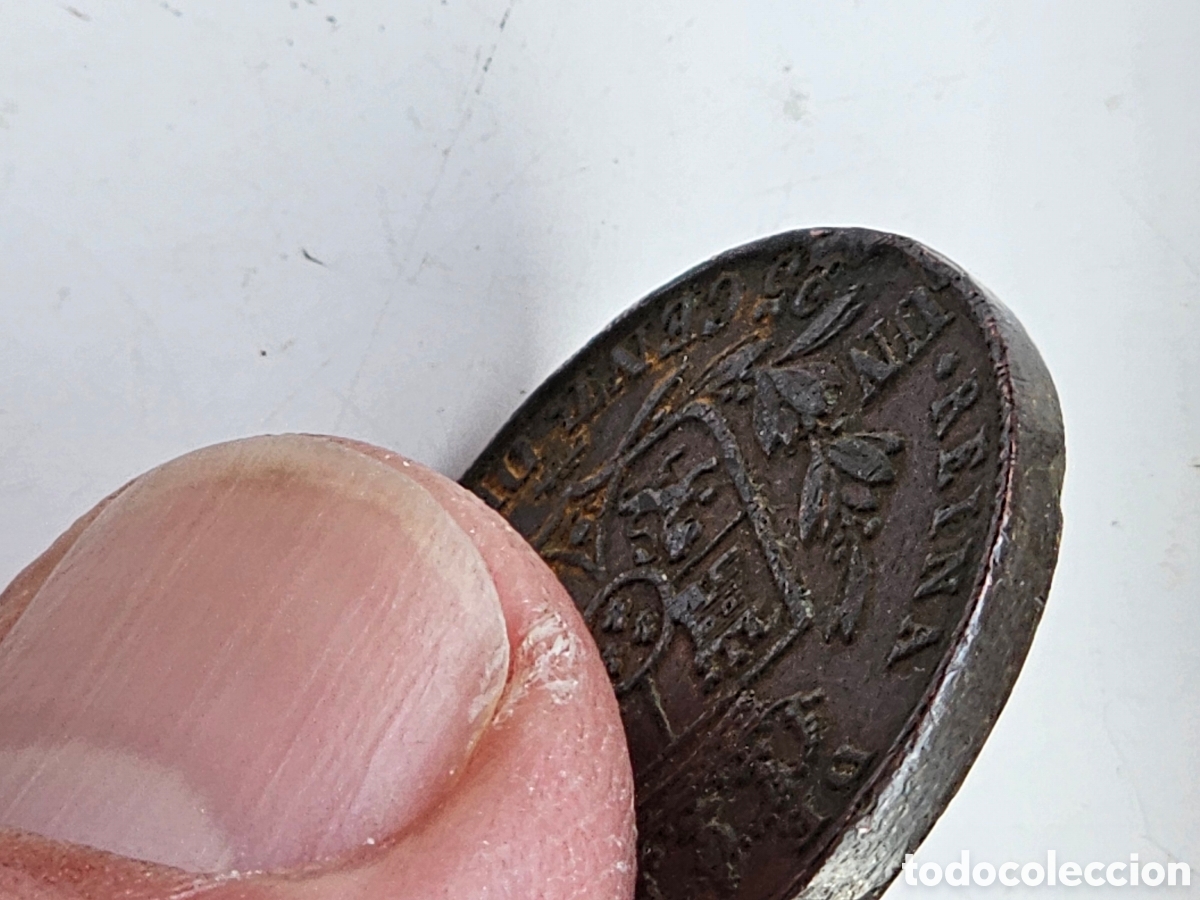 Monedas de Espa&ntilde;a: Moneda de Isabel II de 1862 25 c&eacute;ntimos de Real - Foto 5
