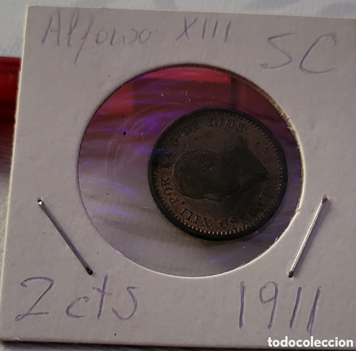 Monedas de Espa&ntilde;a: Alfonso XIIl 1911 SC 2 cts - Foto 1