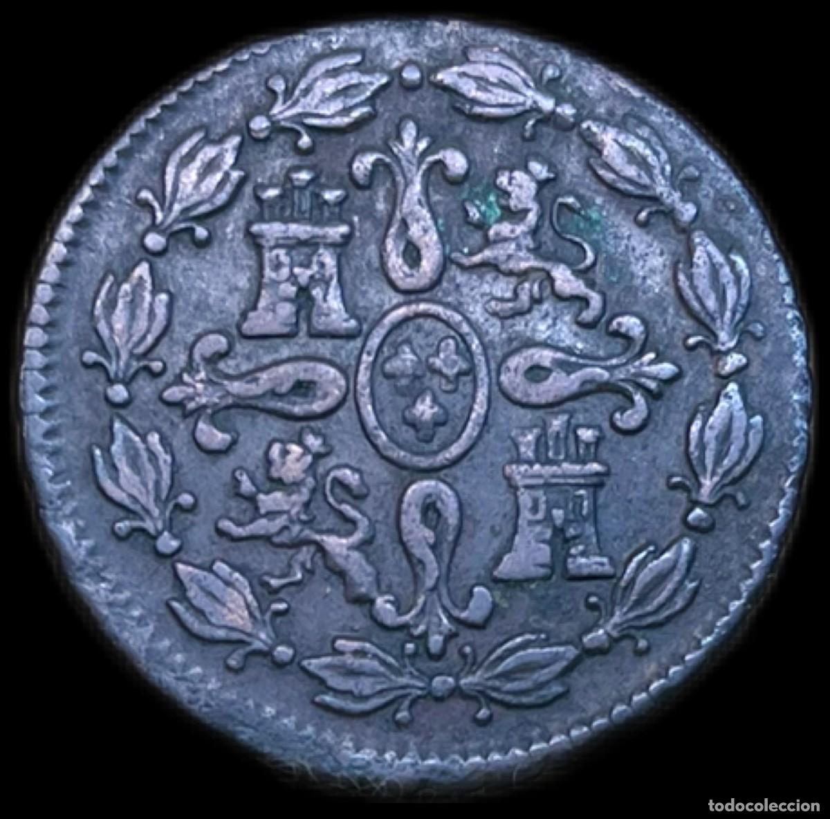Monedas de Espa&ntilde;a: 4 Maraved&iacute;s Carlos IV Segovia - Foto 2