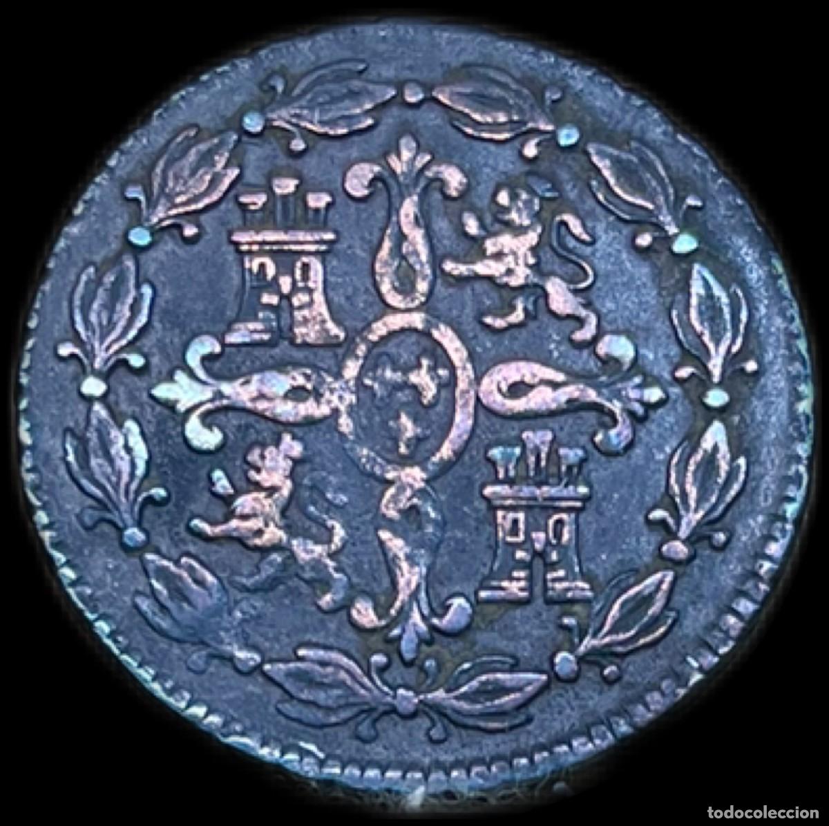 Monedas de Espa&ntilde;a: 4 Maraved&iacute;s Carlos III Segovia - Foto 2