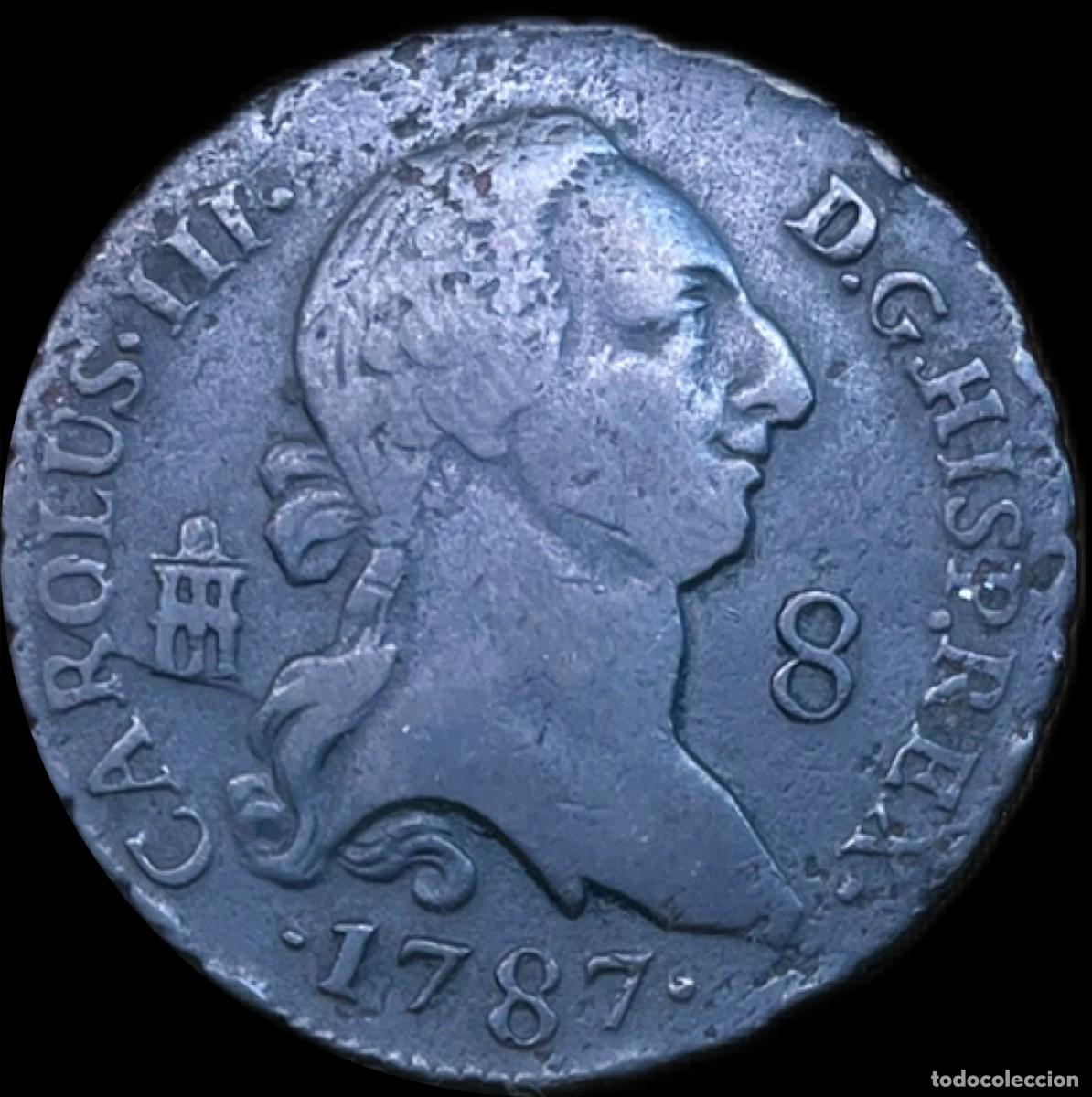 Monedas de Espa&ntilde;a: 8 Maraved&iacute;s Carlos III Segovia - Foto 1