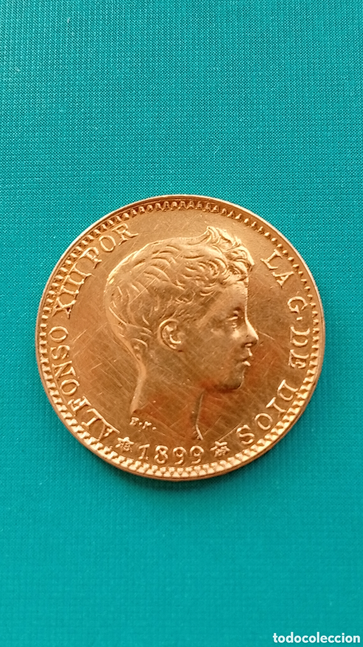 Monedas de Espa&ntilde;a: Moneda 20 pesetas oro Alfonso XllI - Foto 1