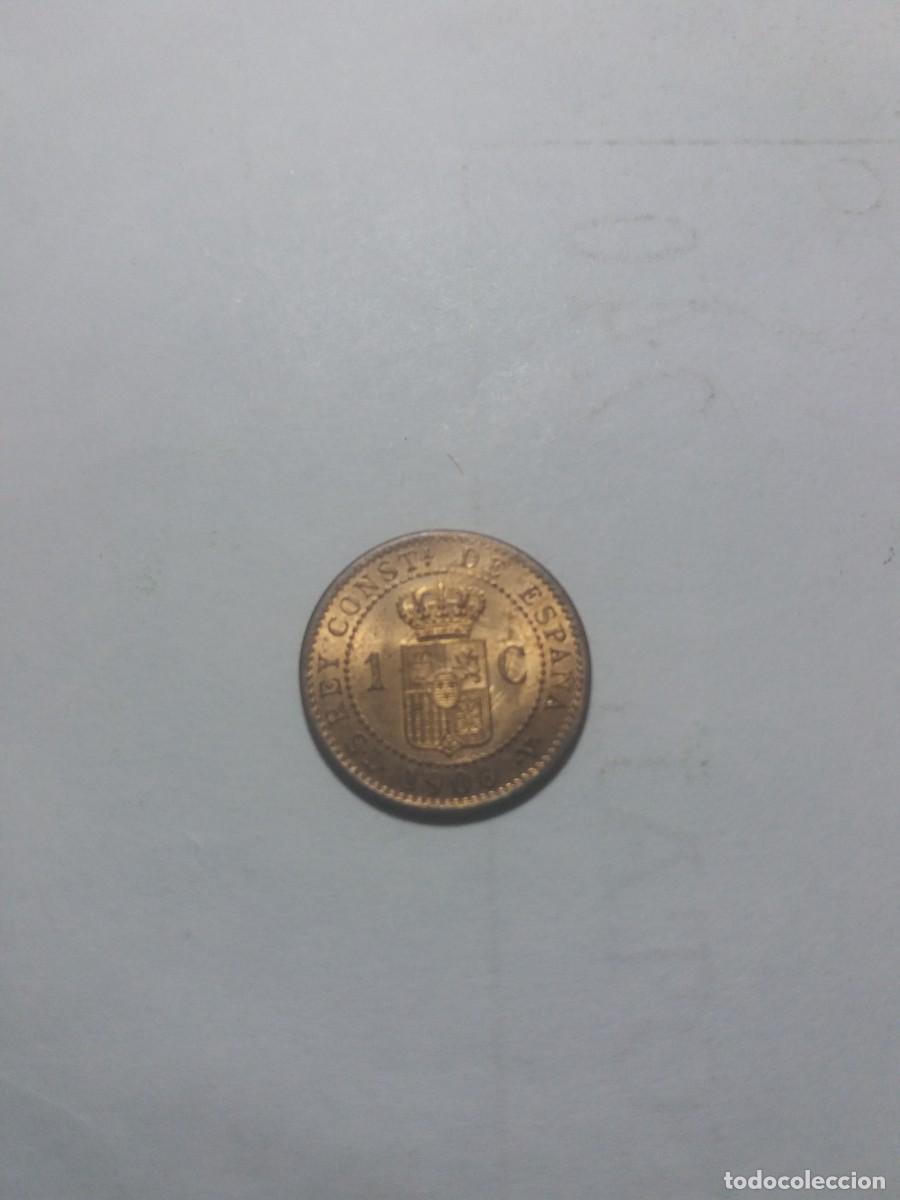 Monedas de Espa&ntilde;a: Moneda 1 C&eacute;ntimo ALFONSO XIII a&ntilde;o 1906 SLV - Foto 2