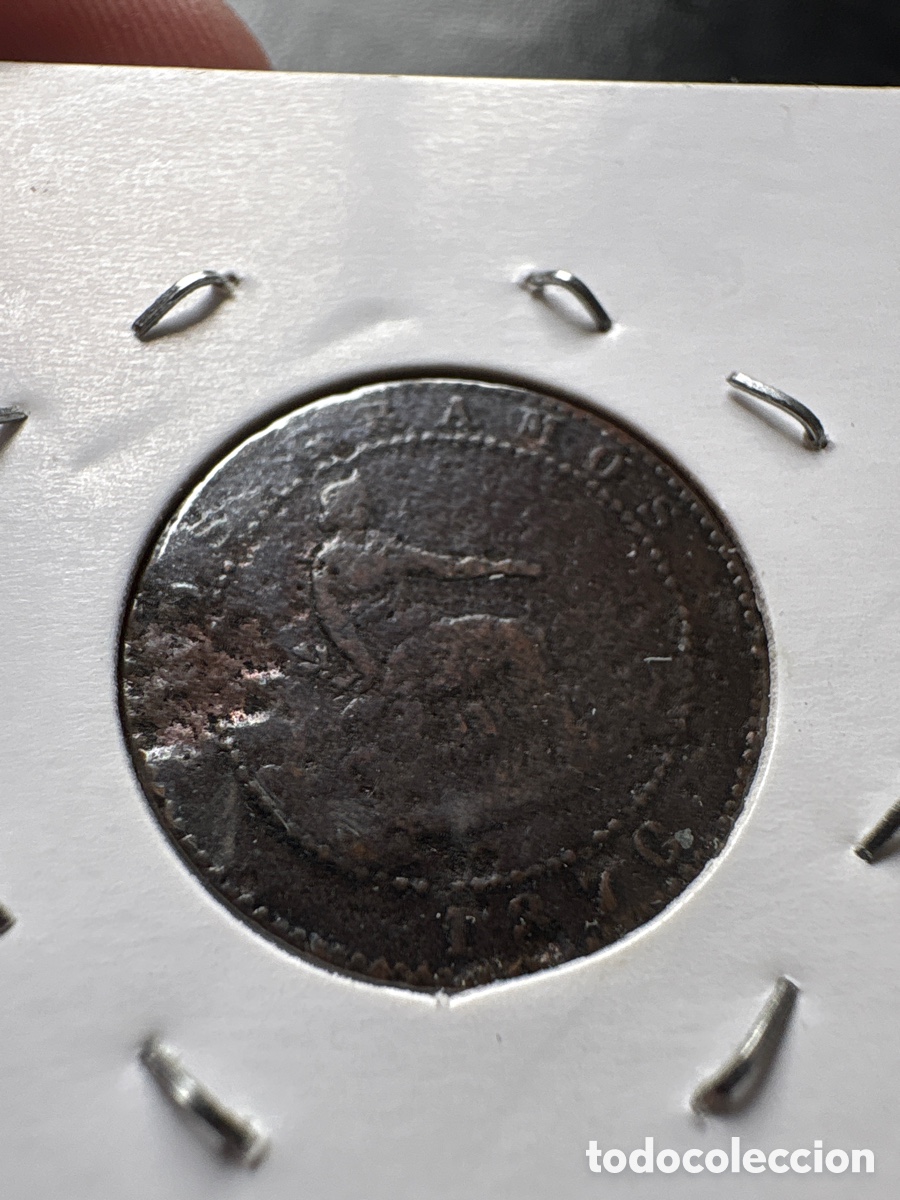 Monedas de Espa&ntilde;a: Moneda 2 c&eacute;ntimos 1870 Gobierno Provisional, Barcelona (A3) - Foto 2