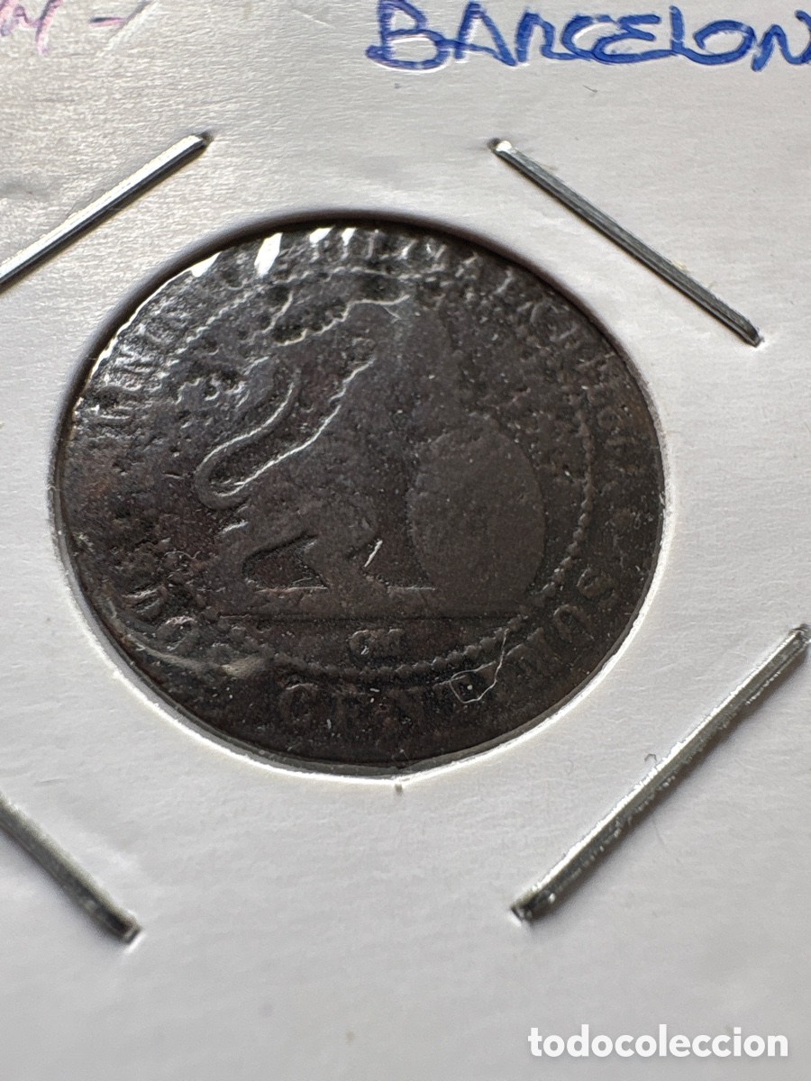 Monedas de Espa&ntilde;a: Moneda 2 c&eacute;ntimos 1870 Gobierno Provisional, Barcelona (A3) - Foto 1