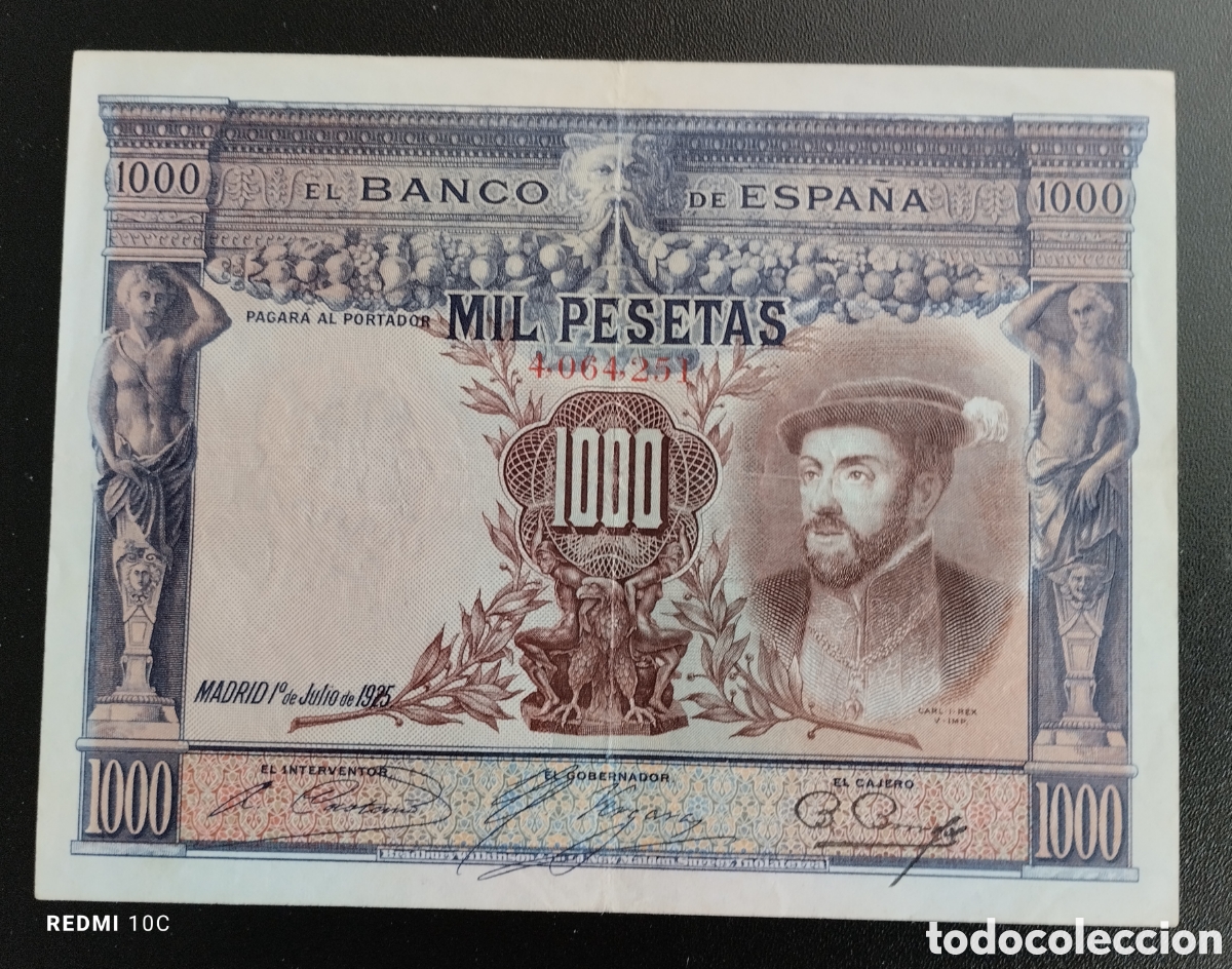 Monedas de Espa&ntilde;a: Billete Espa&ntilde;a de 1925 - Foto 1