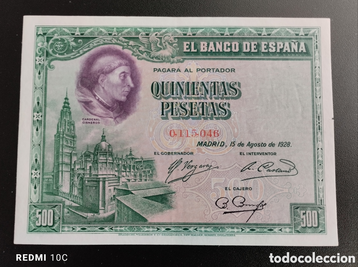 Monedas de Espa&ntilde;a: Billete de Espa&ntilde;a de 1928 - Foto 1
