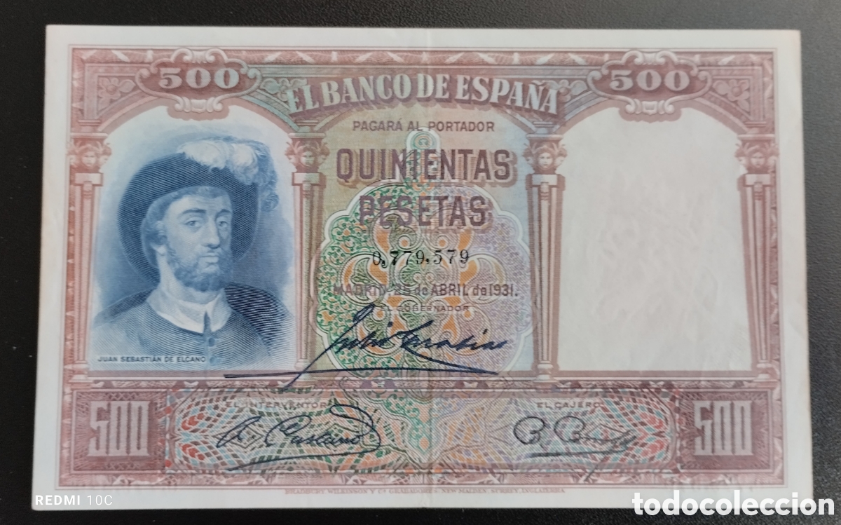 Monedas de Espa&ntilde;a: Billete de Espa&ntilde;a de 1931 - Foto 1