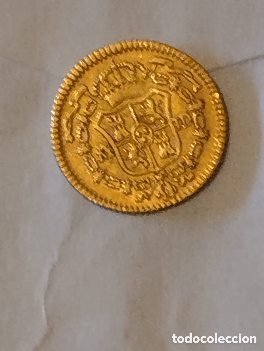 Monedas de Espa&ntilde;a: Moneda de oro, medio escudo - Foto 2