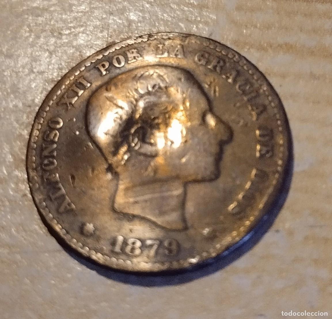 Monedas de Espa&ntilde;a: MONEDA 5 CENTIMOS COBRE ALFONSO XII A&Ntilde;O 1879 - Foto 1