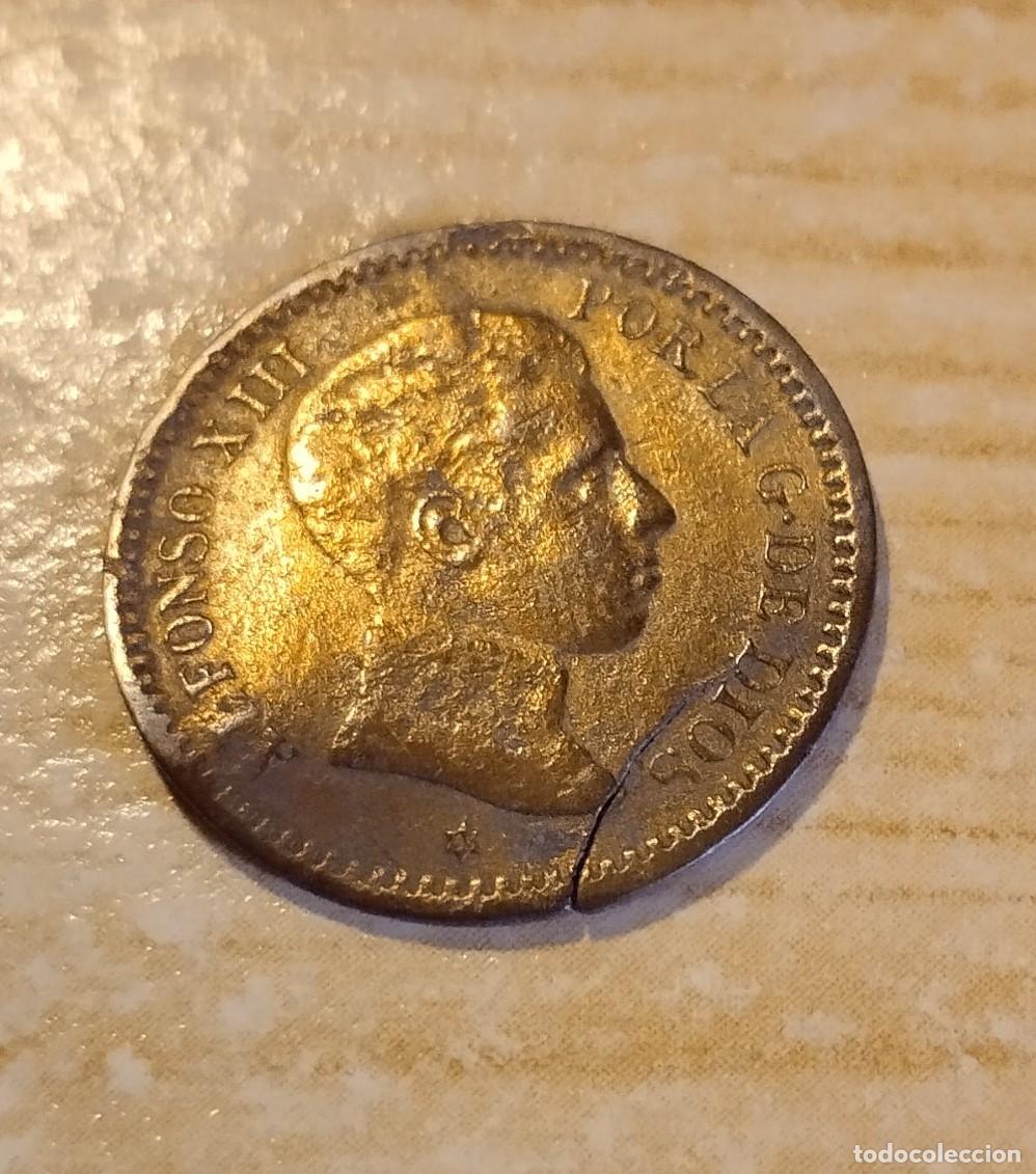 Monedas de Espa&ntilde;a: MONEDA DE ALFONSO XIII A&Ntilde;O 1905 DOS C&Eacute;NTIMOS - Foto 1