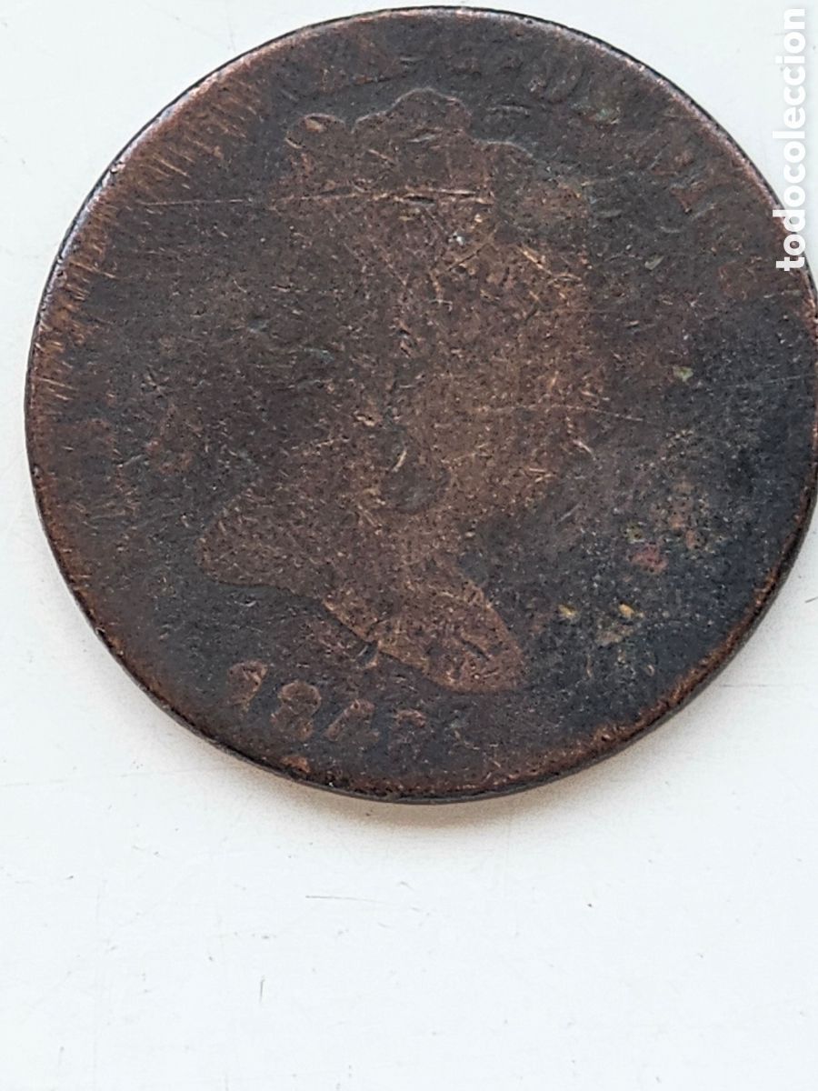 Monedas de Espa&ntilde;a: Moneda de cobre de 1848 Isabel II, 8 maravedis - Foto 2