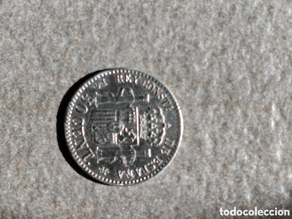 Monedas de Espa&ntilde;a: Moneda 50 cts Alfonso XIII - Foto 2