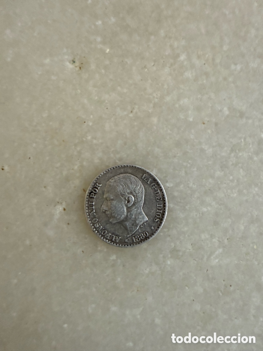 Monedas de Espa&ntilde;a: 50 c&eacute;ntimos pesetas Alfonso XII - Foto 1