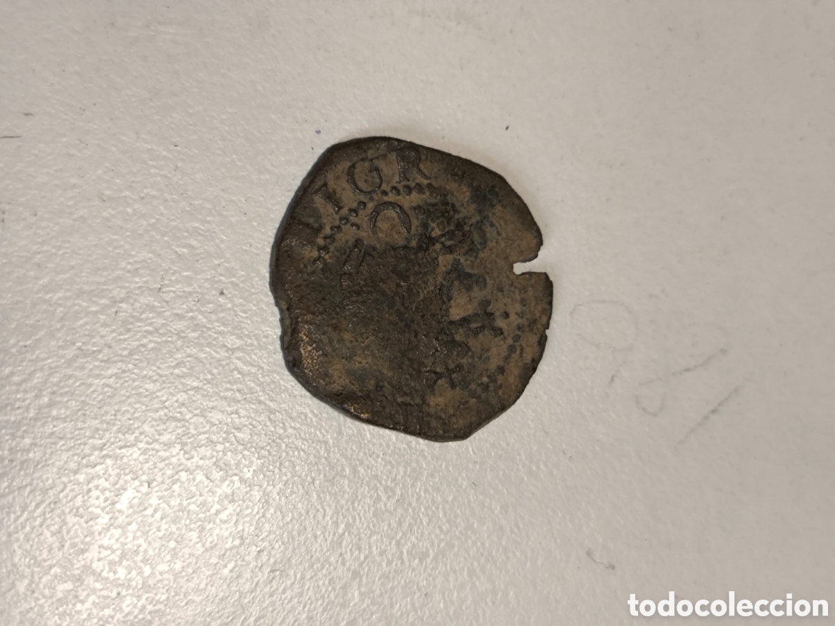 Monedas de Espa&ntilde;a: 2 Cuartos Felipe II Ceca Cuenca Granada encima de Leon - Foto 2