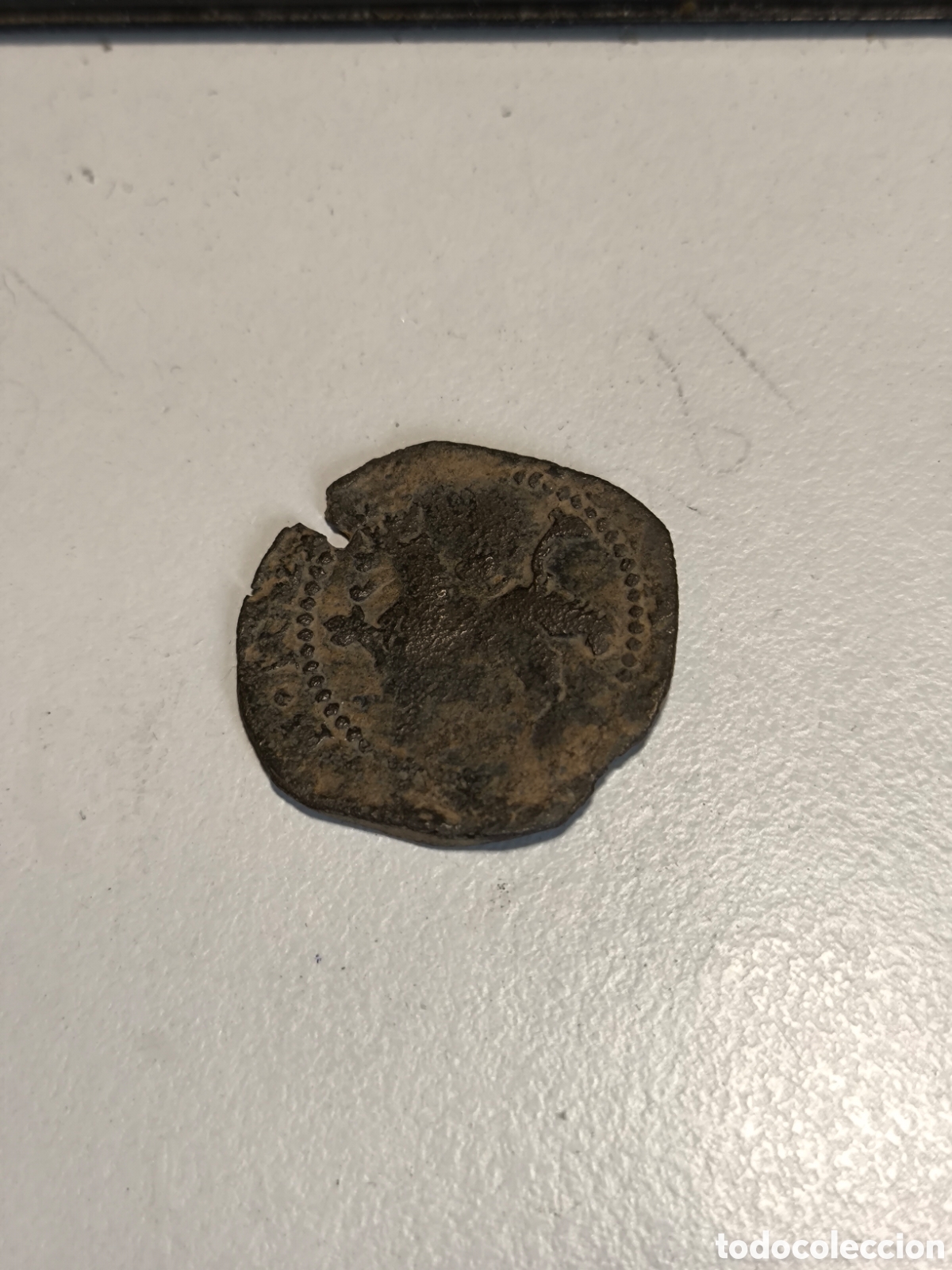 Monedas de Espa&ntilde;a: 2 Cuartos Felipe II Ceca Cuenca Granada encima de Leon - Foto 1