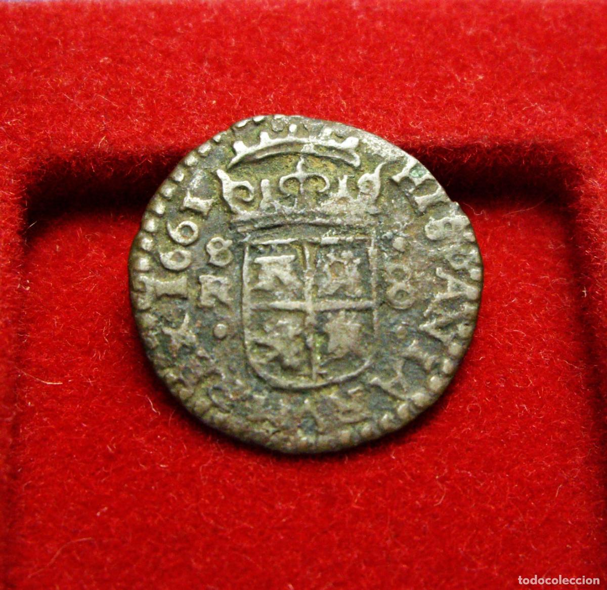 Monedas de Espa&ntilde;a: FELIPE IV - 8 MARAVEDIS SEVILLA 1661 - Foto 2