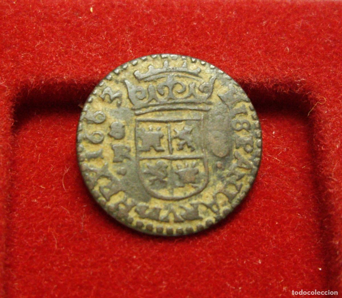 Monedas de Espa&ntilde;a: FELIPE IV - 8 MARAVEDIS SEVILLA 1663 - Foto 2