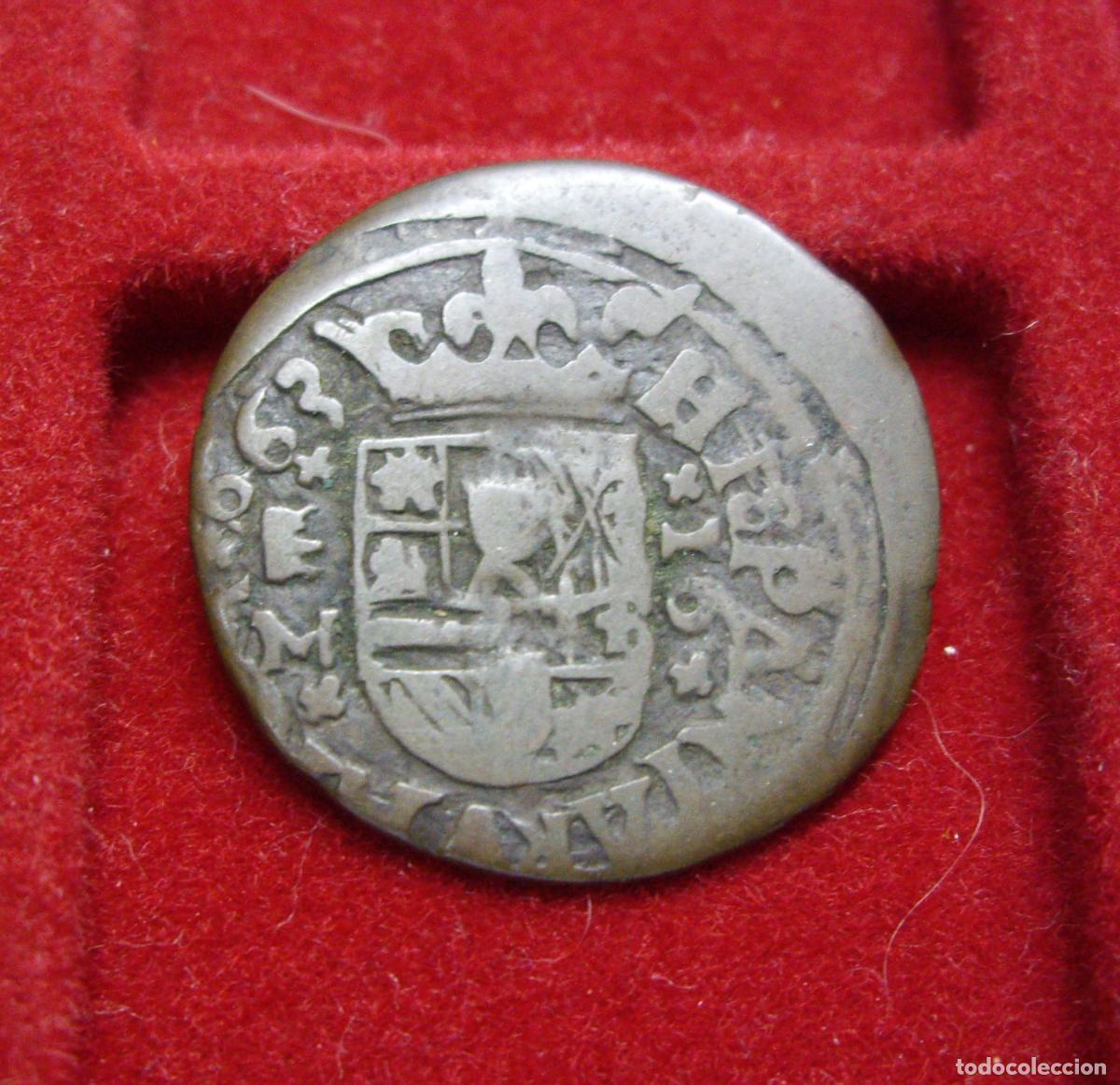 Monedas de Espa&ntilde;a: FELIPE IV - 16 MARAVEDIS VALLADOLID 1663 - Foto 2
