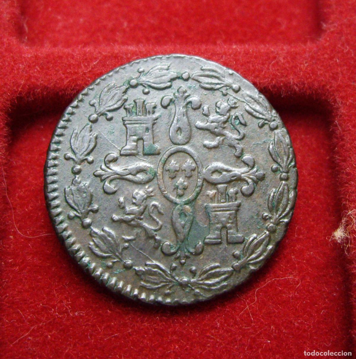 Monedas de Espa&ntilde;a: FERNANDO VII - 4 MARAVEDIS 1828 - SEGOVIA - Foto 2
