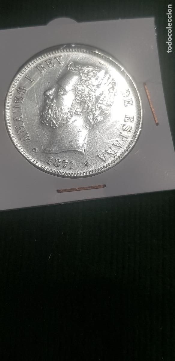 Monedas de Espa&ntilde;a: ESPA&Ntilde;A 5 PESETAS AMADEO I - Foto 3