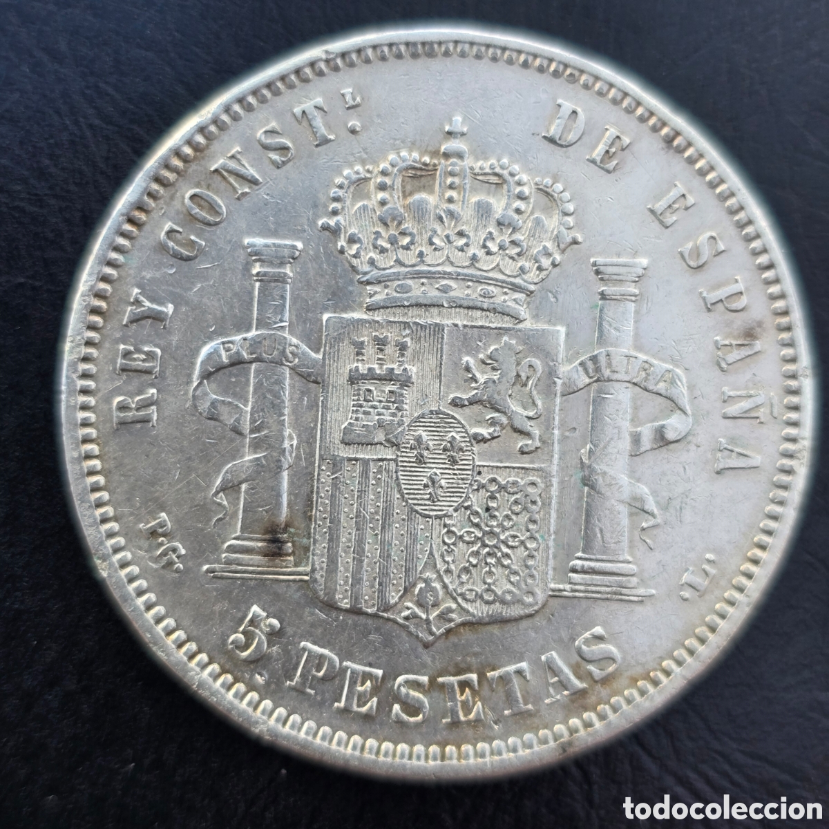 Monedas de Espa&ntilde;a: Moneda plata alfonso XVIII, 1893 - Foto 2