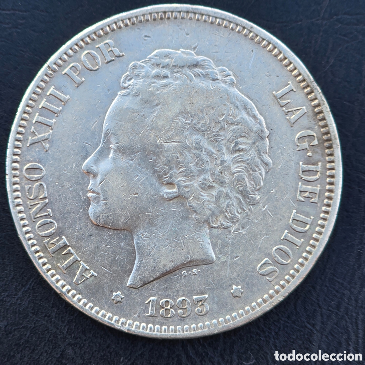 Monedas de Espa&ntilde;a: Moneda plata alfonso XVIII, 1893 - Foto 1
