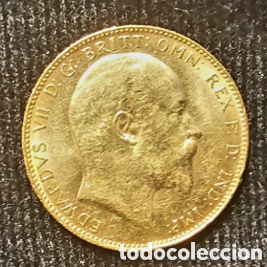 Moedas de Espanha: Soberano de oro Eduardo VII, DG 1905