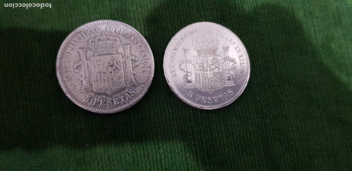 Monedas de Espa&ntilde;a: 5 PESETAS GOBIERNO PROVISIONAL 1870 - Foto 6