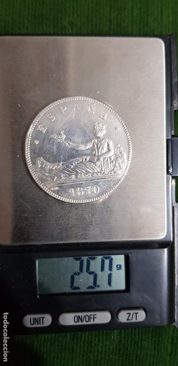 Monedas de Espa&ntilde;a: 5 PESETAS GOBIERNO PROVISIONAL 1870 - Foto 1