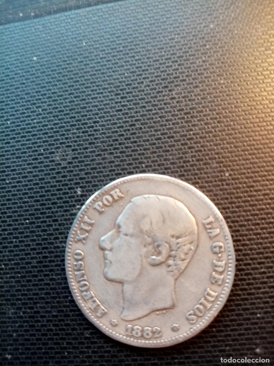 Monedas de Espa&ntilde;a: MONEDA 2 PESETAS ALFONSO XII 1882 - Foto 1