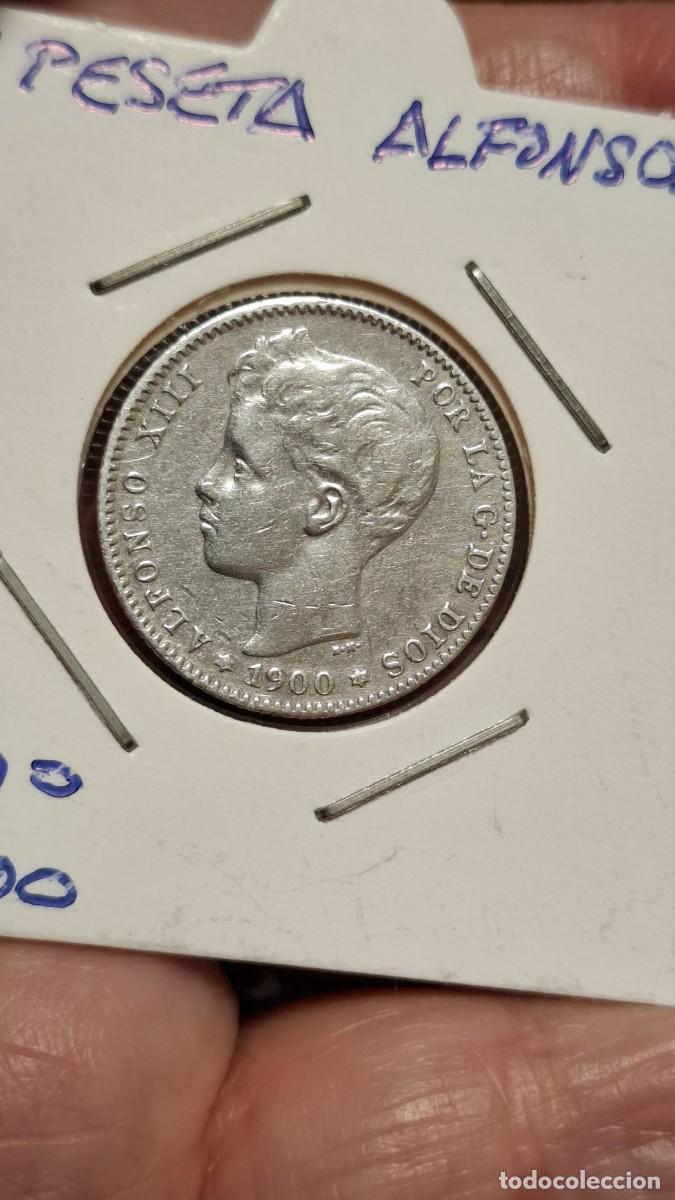 Monedas de Espa&ntilde;a: MONEDA DE 1 PESETA DE PLATA DE 1900*19-00 - Foto 1