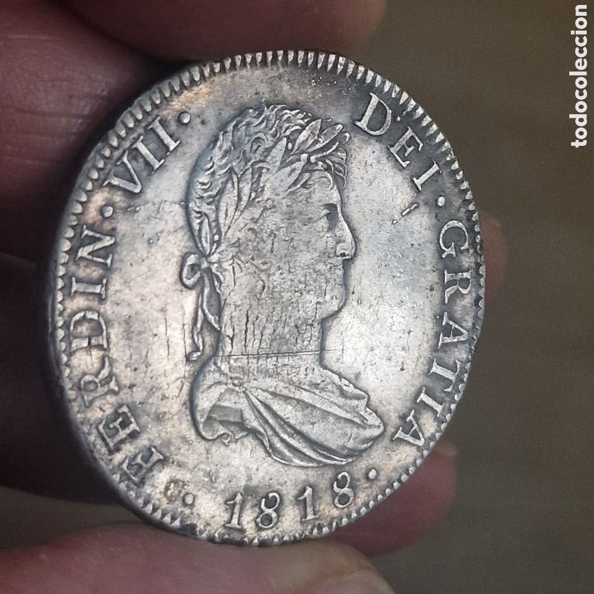 Monedas de Espa&ntilde;a: 8 reales 1818 mejico - Foto 4