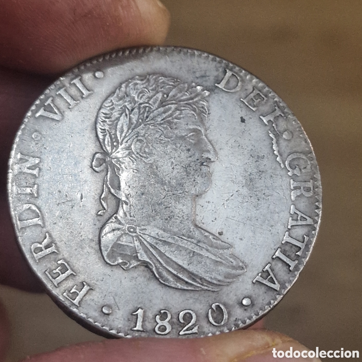 Monedas de Espa&ntilde;a: 8 reales mejico 1820 - Foto 4