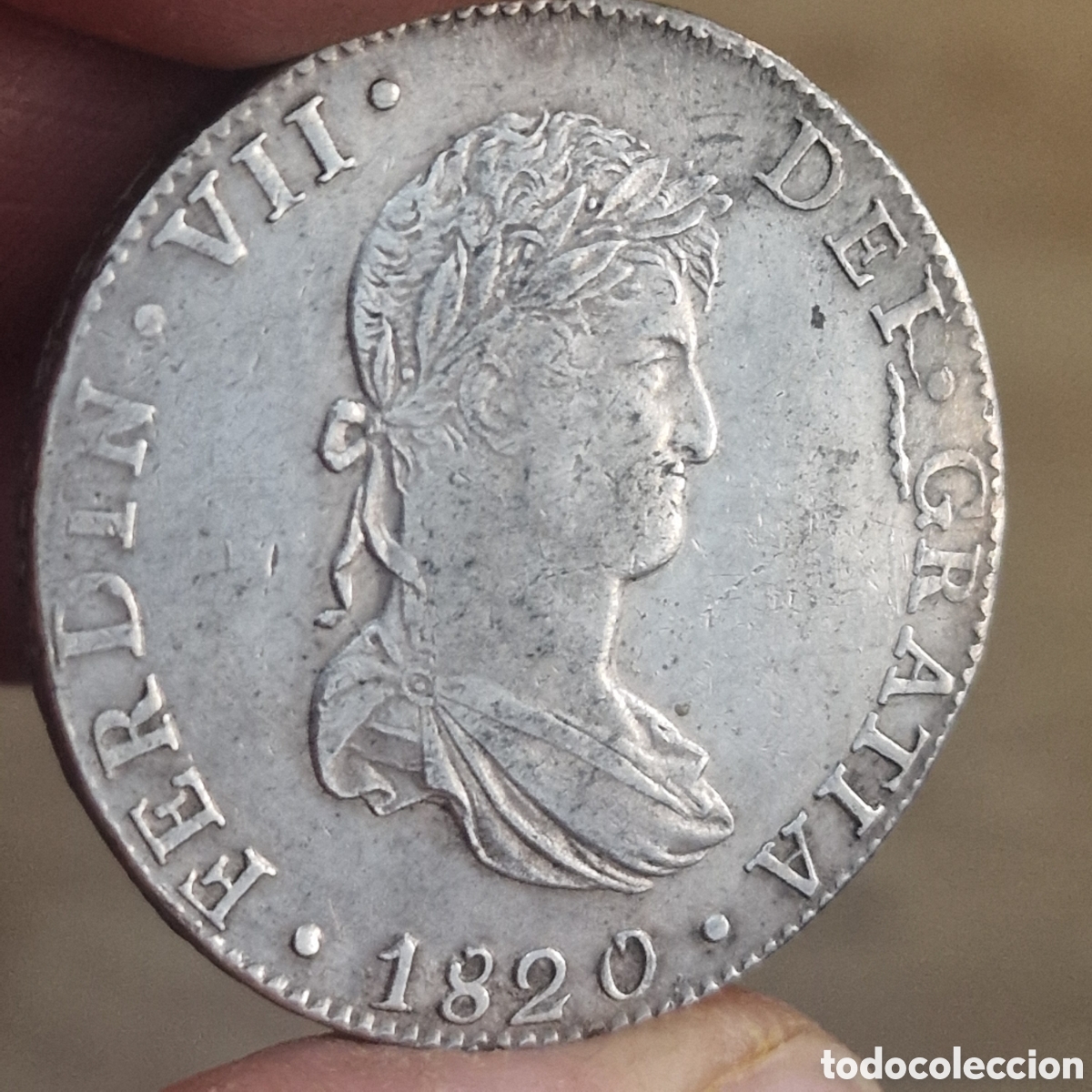 Monedas de Espa&ntilde;a: 8 reales mejico 1820 - Foto 5