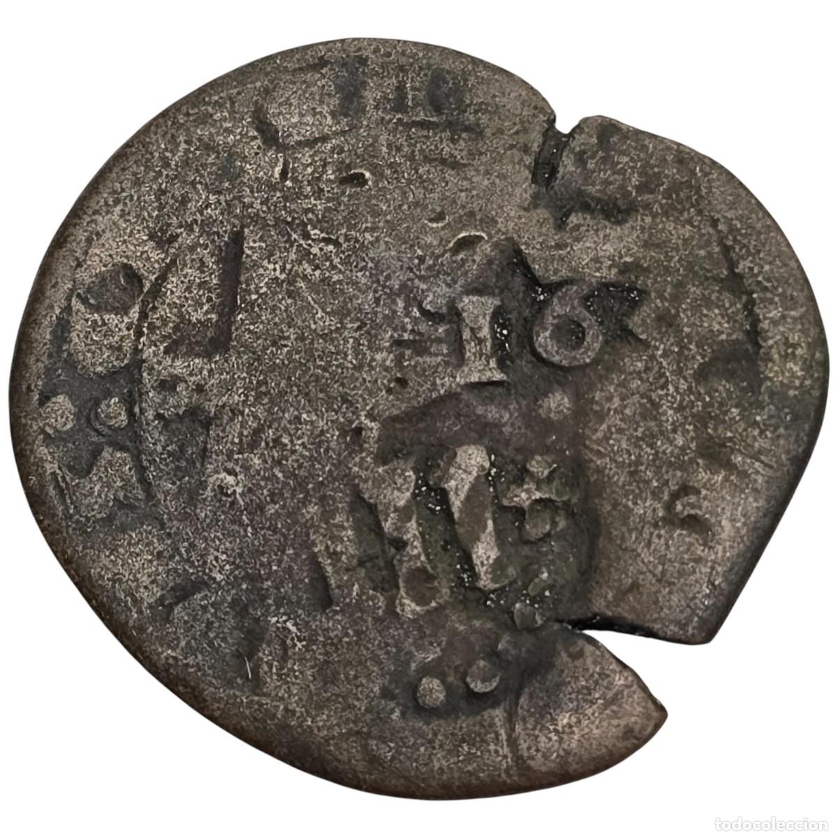 Monedas de Espa&ntilde;a: ESPA&Ntilde;A. MARAVEDI DE LOS AUSTRIAS CON RESELLOS. - Foto 1