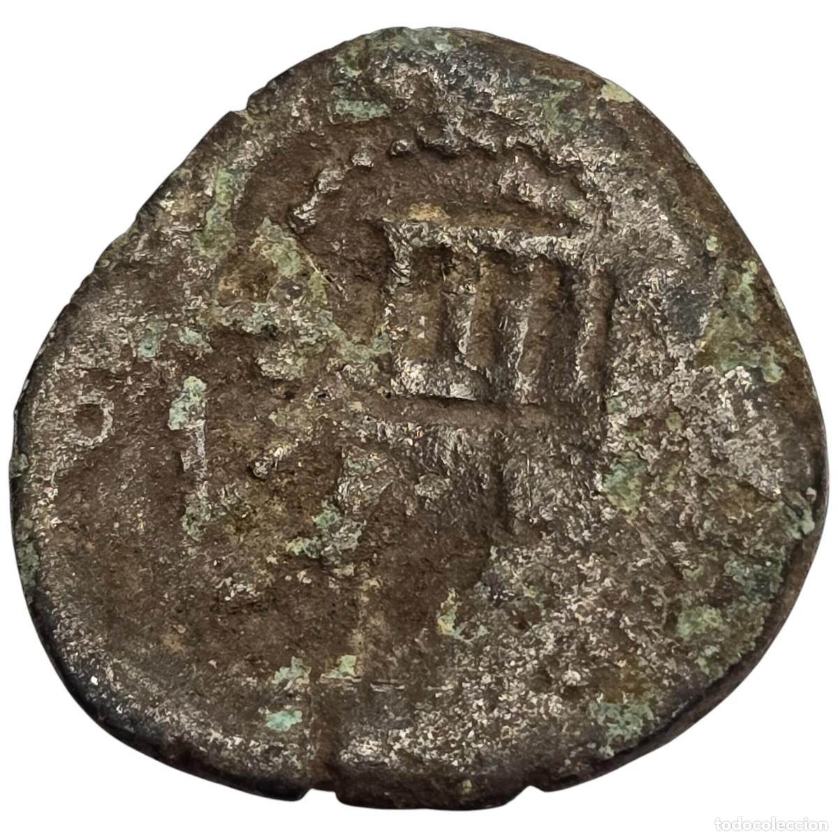Monedas de Espa&ntilde;a: ESPA&Ntilde;A. MARAVEDI DE LOS AUSTRIAS CON RESELLOS. - Foto 2