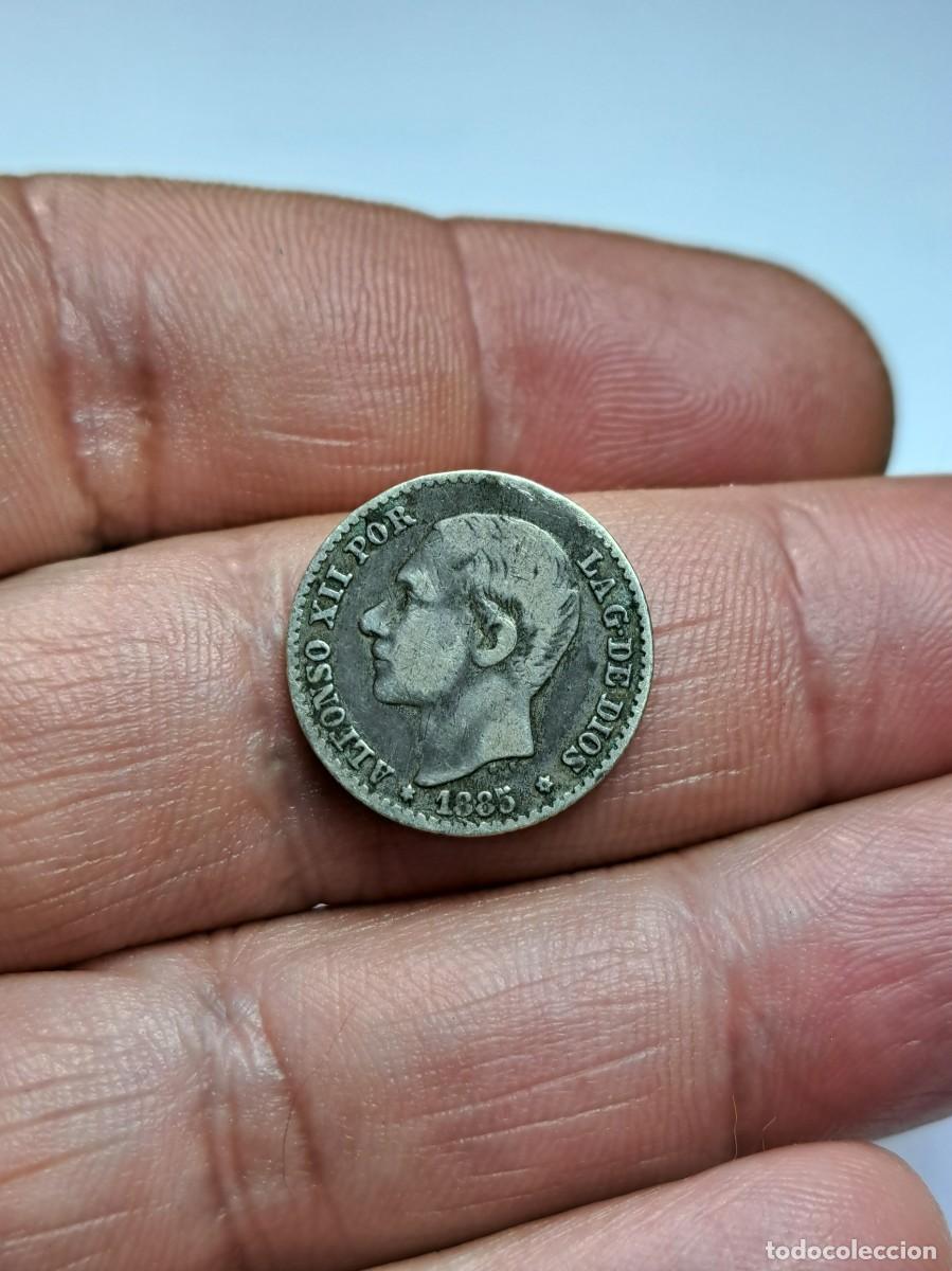 Monedas de Espa&ntilde;a: NT/ ALFONSO XII 50 C&Eacute;NTIMOS PLATA 1885 * X6 (E162) - Foto 1