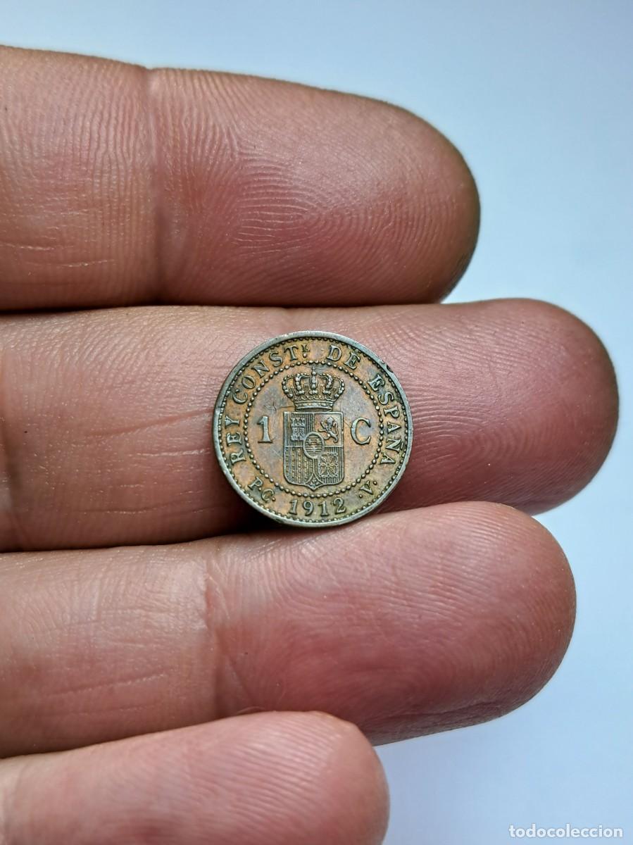 Monedas de Espa&ntilde;a: NT/ UN C&Eacute;NTIMO 1912 ALFONSO XIII (E337) - Foto 2