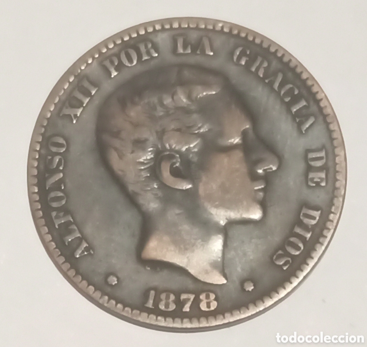 Monedas de Espa&ntilde;a: 10 C&eacute;ntimos 1878 OM - BC - Foto 1