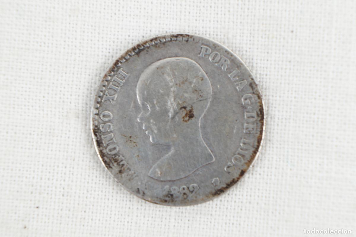 Monedas de Espa&ntilde;a: Moneda de 50 centimos de 1892 - Alfonso XIII - Plata - Foto 1