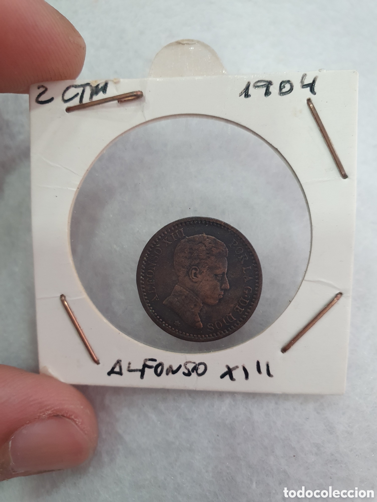 Monedas de Espa&ntilde;a: 2 c&eacute;ntimos Alfonso XIII 1904. (L31) - Foto 1